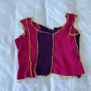 Handmade Patchwork Crop Top